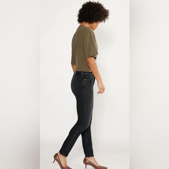 NWT EDWIN Women’s Giselle Mid Rise Skinny Jeans Color Black Creek - Size 30 - Picture 3 of 9